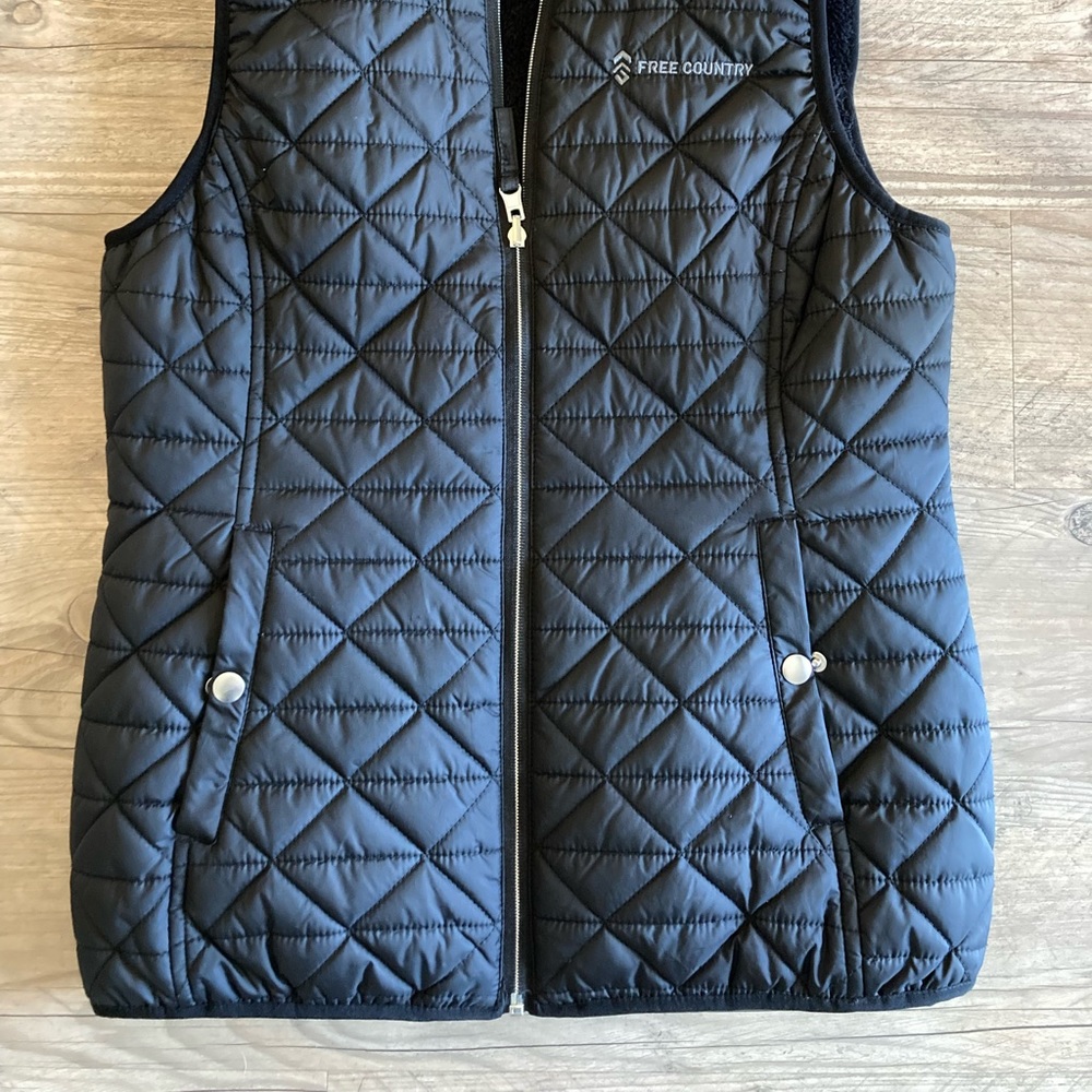 Free Country Vest Small Faux Fur Reverse Shell - Picture 3 of 3
